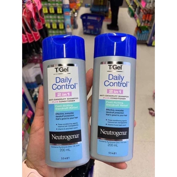 Dầu Gội Xả Neutrogena T/Gel Daily Control 2 In 1