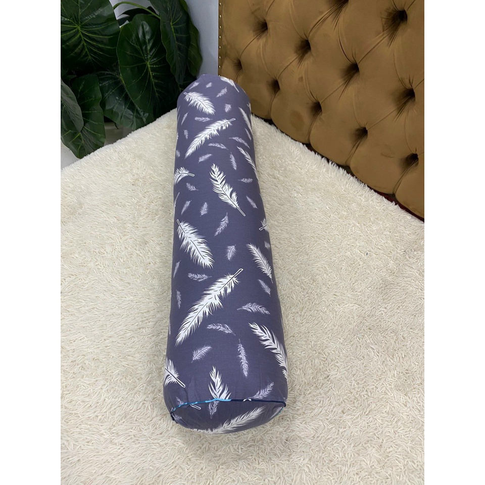Vỏ gối ôm kéo khóa cotton 100% kích thước 33x105cm, áo gối ôm dây kéo nhiều màu cho bé người lớn