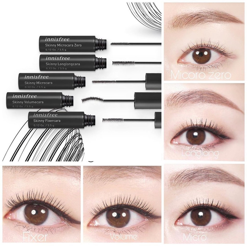 Mascara Làm Dài Và Dày Mi Innisfree Skinny Volumecara | Shopee Việt Nam