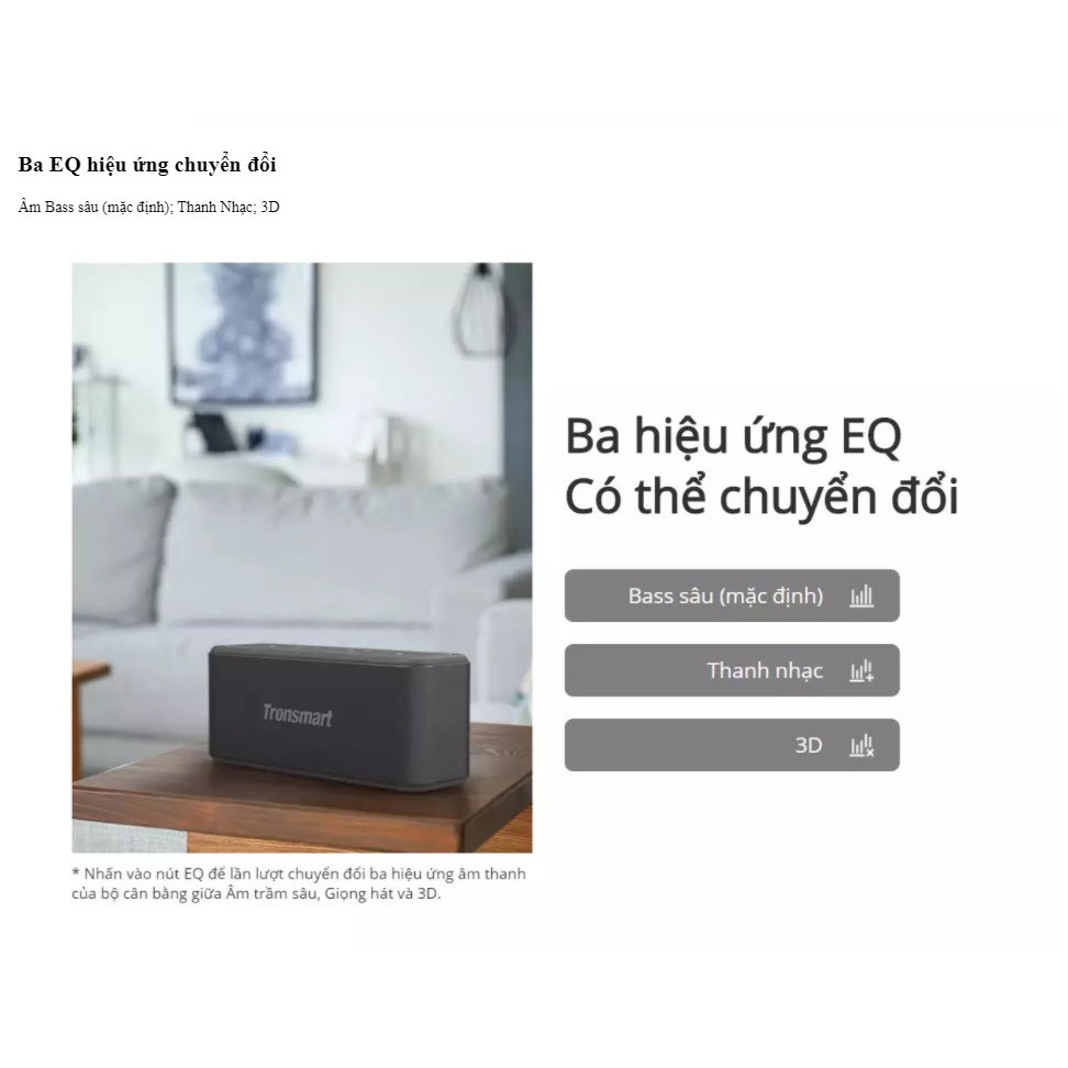 Loa Bluetooth Tronsmart Mega Pro 60w, ko tăng áp, bass bao hay và phê, ghé 2 loa thành 120w, siêu lớn