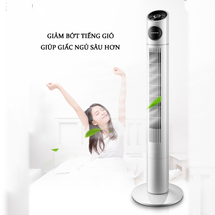 Quạt đứng không cánh AUX CÓ ĐIỀU KHIỂN và HIỂN THỊ NHIỆT ĐỘ - quạt không cánh