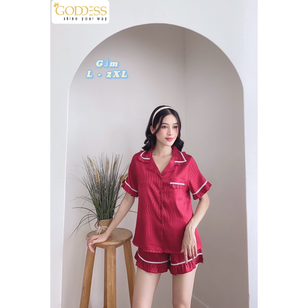 [Mã GODD2407 giảm 5% đơn 199K] Bộ đồ Pijama Lụa Gấm 💖 Đồ ngủ đùi Bigsize 50 - 75kg Gấm mát lạnh mặc cực thích | BigBuy360 - bigbuy360.vn