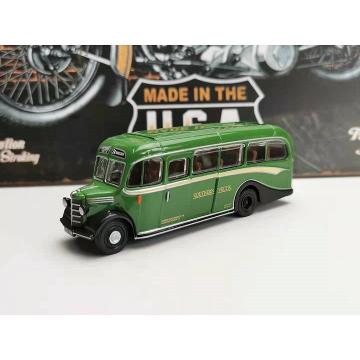Mô Hình Xe Buýt Cổ Điển Anh Quốc Bằng Hợp Kim Tỉ Lệ 1: 76