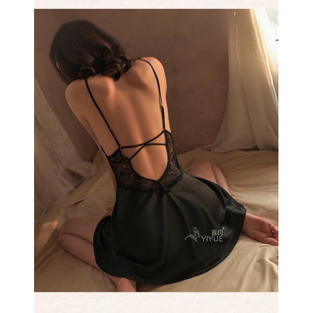 Váy ngủ lụa cao cấp mềm mại/Đầm ngủ sexy Y8390