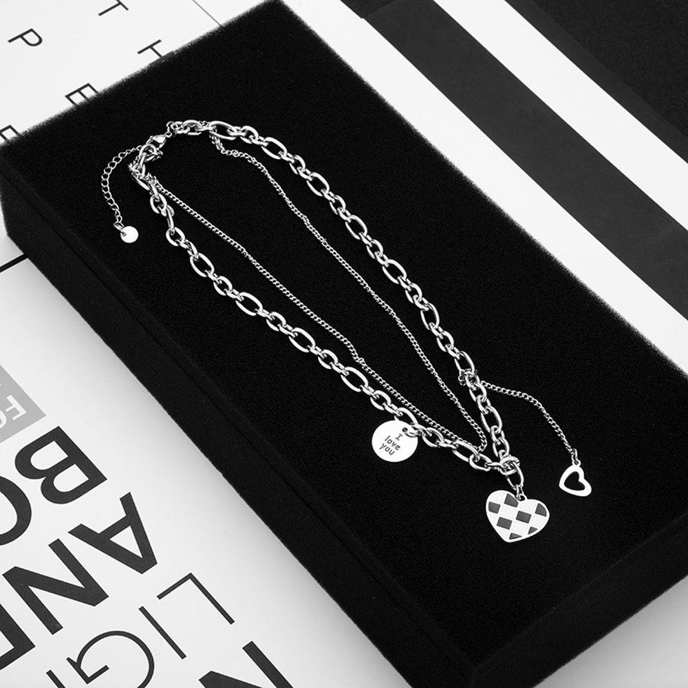 AROMA Vòng Cổ Choker Họa Tiết Chữ I Love You Phong Cách Hip Hop Thời Trang Cho Nữ