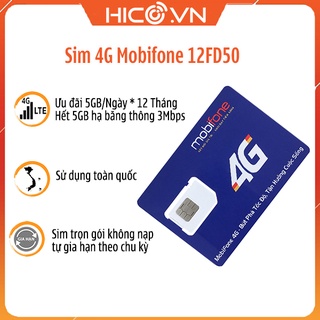 Sim 4G Mobi 12FD50 tặng 5GB/1 ngày (Miễn phí 12 tháng)