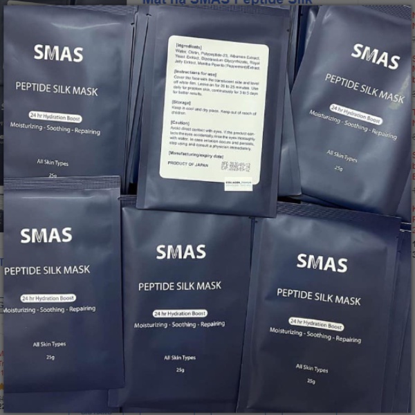 Mặt Nạ Dưỡng Ẩm Phục Hồi Da Làm Dịu Da Tức Thì SMAS Peptide Silk Mask 24H Hydration Boost 25G