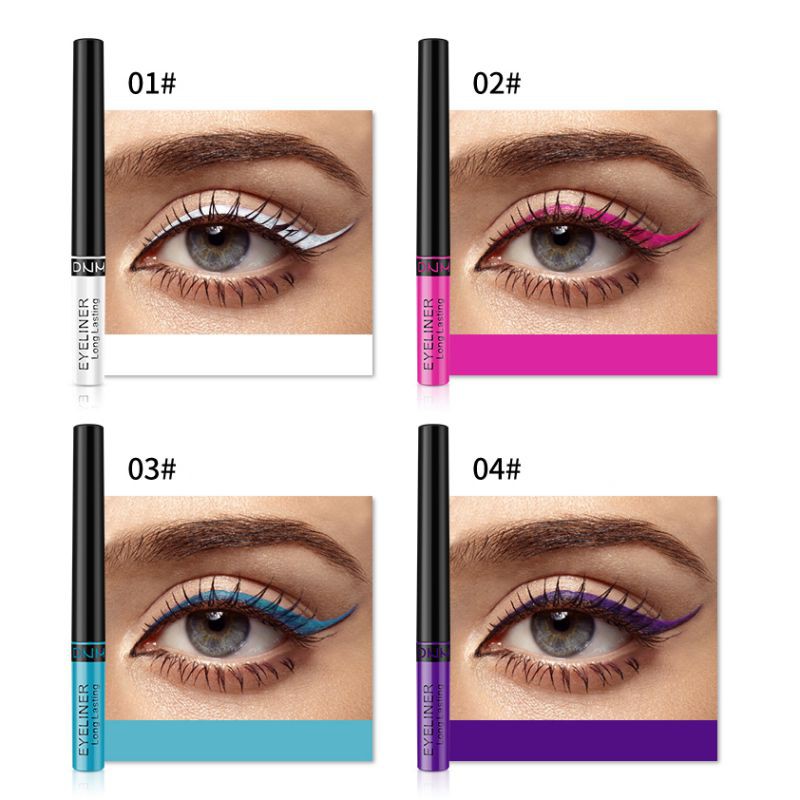 [Hàng mới về] Bút kẻ mắt nước nhiều màu sắc hiệu DNM cho màu lâu trôi kháng nước không nhòe và dễ lên màu