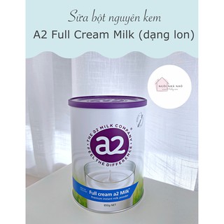Sữa bột A2 Nguyên Kem dạng lon 850gr - hàng chính hãng Úc