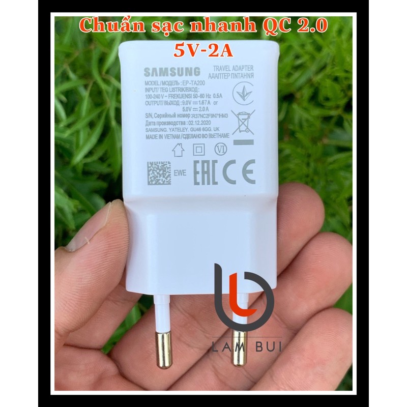 Củ cáp sạc nhanh Samsung 15W . S10, S9, S8. hàng chính hãng Chính hãng