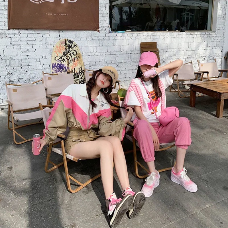 Jiashucheng Influencer Áo Ngắn Giả Váy Denim Eo Cao Dáng Ôm Sát Giả Hai Mảnh Bất Đối Xứng Phong Cách Jiashucheng W