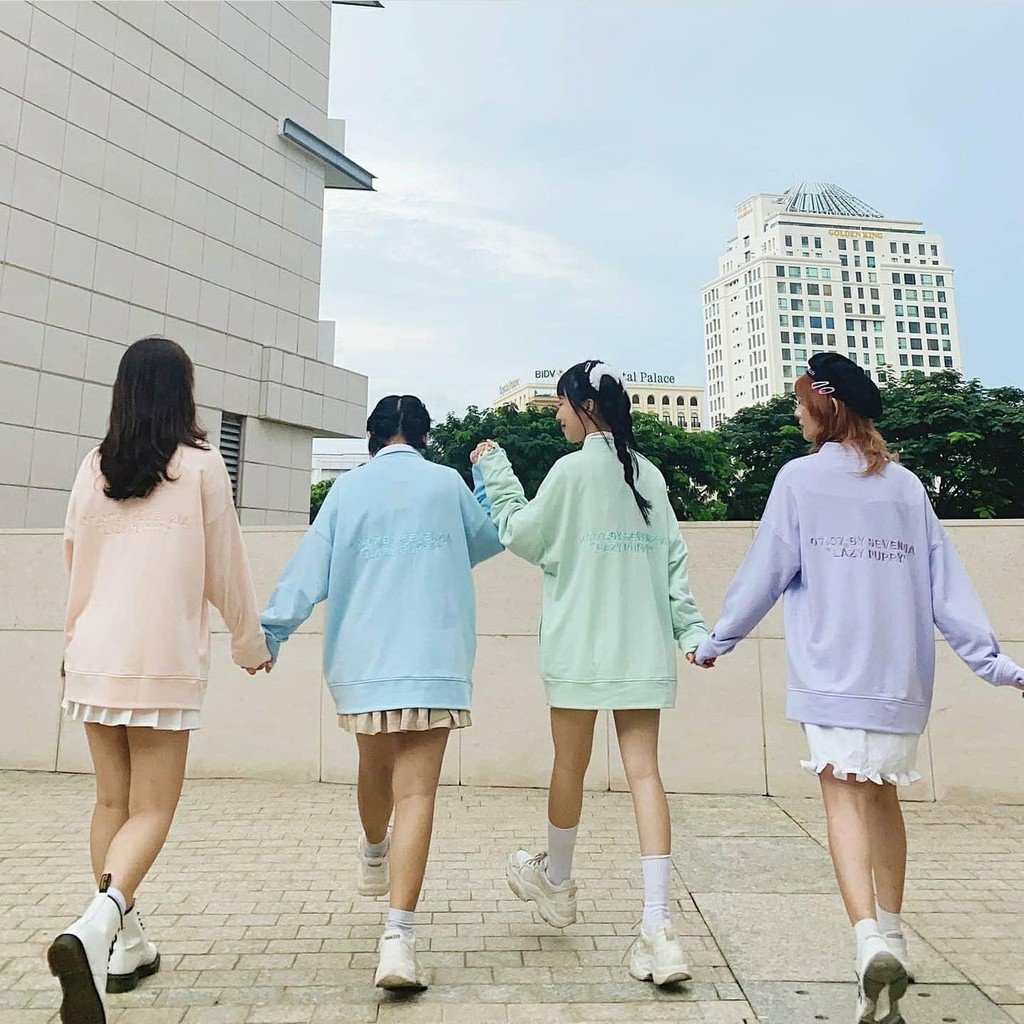 FREESHIP 99K Áo Khoác Nỉ Form Rộng Bomber PUPPY Cadigan Ulzzang