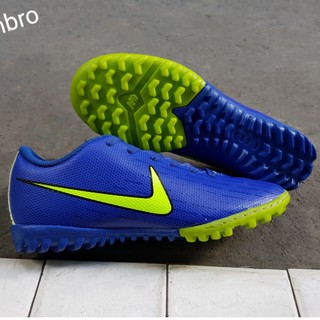 Giày bóng đá sân cỏ nhân tạo mer xanh bích tf 2018