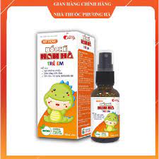 Xịt họng Bổ phế Nam Hà trẻ em giảm ho, đau rát họng do ho kéo dài.(Hàng chính hãng)