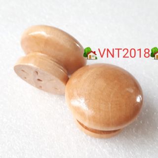 Nút nắm gỗ tròn