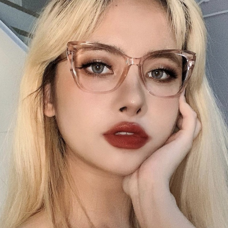 (AIMURUSI) COD Kính Gọng Hình Mèo TR90 Phong Cách Âu Mỹ Thời Trang Cho Nam Nữ