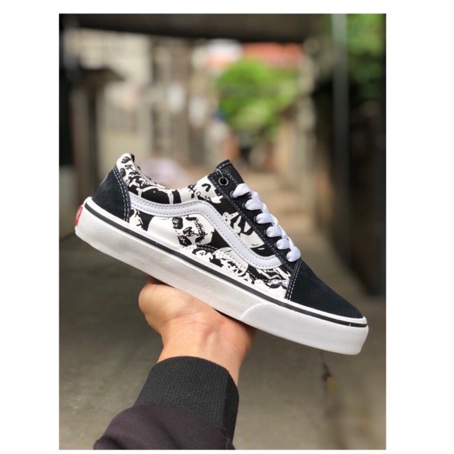 [FullBox&amp; Free Ship] Giày sneaker đầu lâu nam nữ