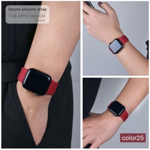 Dây apple watch ❤️𝐅𝐑𝐄𝐄𝐒𝐇𝐈𝐏❤️ Dây Đồng Hồ Apple Watch Sport Band Cao Su Series 5|4|3|2|1[Hàng loại 1]