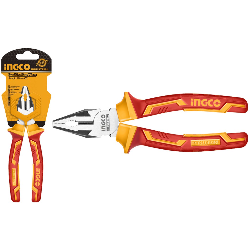 Kìm răng cách điện 7 inch cao cấp INGCO HICP28188