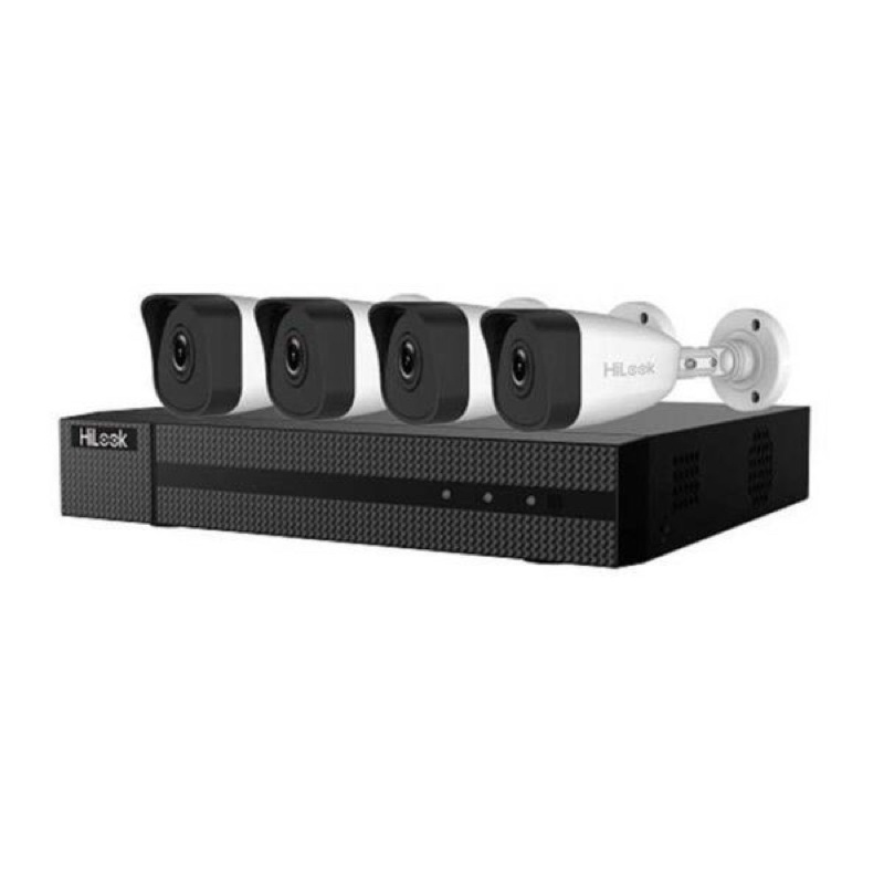 Bộ Kit 4 Camera IP POE Thân Tròn Hilook IK-4042BH-MH/P