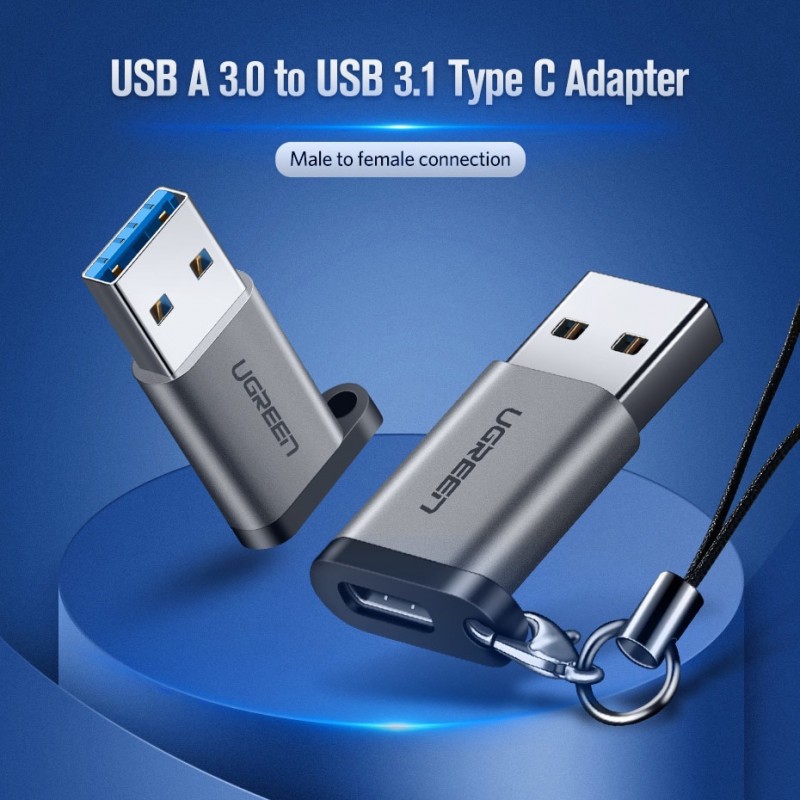 Đầu chuyển USB 3.0 to USB-C 3.1 (female) Ugreen 50533 | BigBuy360 - bigbuy360.vn
