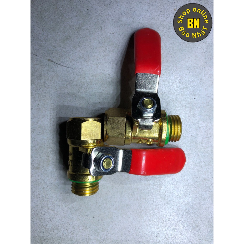 Van gạt đồng TAIWAN tốt dành cho máy xịt rửa cao áp-ren 13mm 1 đầu ren trong,1 dầu ren ngoài -SHINSTORE