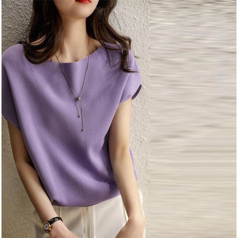 H4477 Áo Thun Cotton Mỏng Nhẹ Thoáng Khí Phong Cách Thời Trang Chất Lượng Cao Dáng Mỏng Thời Trang Xuân Hè Năm 2021 Phong Cách Cổ Tích Hợp Thời Trang Chất Lượng Cao