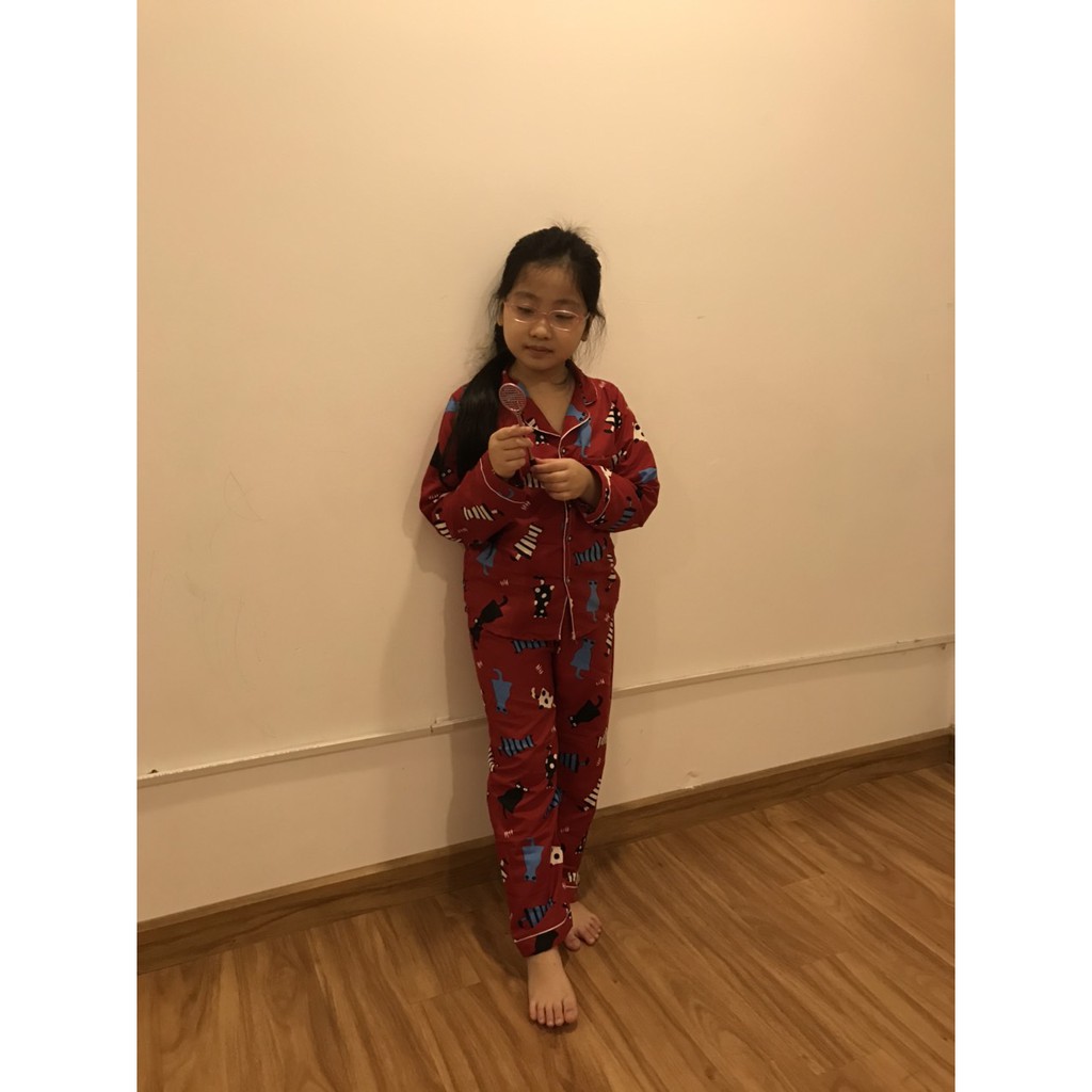 Pijama trẻ e tay dài quần dài  🌈🌈( Mẫu Ngẫu nhiên) | BigBuy360 - bigbuy360.vn