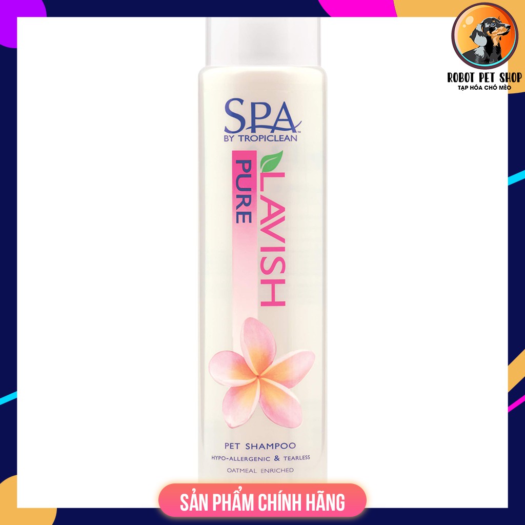 DẦU GỘI DƯỠNG LÔNG MỀM MƯỢT THƯ GIÃN CHO CHÓ MÈO - TROPICLEAN SHAMPOO