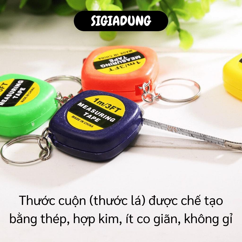 [SGD] Thước Cuộn - Móc Khóa Kiêm Thước Dây Dài 1m Nhỏ Gọn, Đáng Yêu Nhiều Màu Sắc 5158