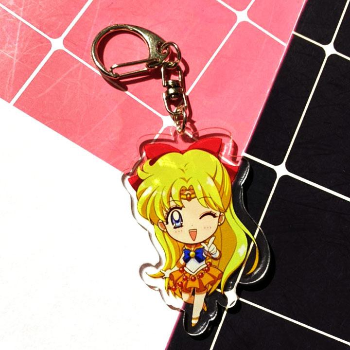 Móc khóa Thủy thủ mặt trăng Sailor Moon skin mica trong acrylic chibi anime cute quà tặng xinh xắn dễ thương