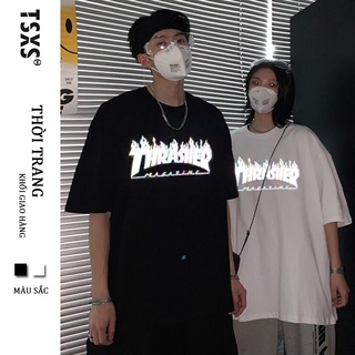 【Quảng châu】Áo thun tay lỡ nam nữ form rộng  S-5XL size, áo phông tay lỡ form rộng Unisex, áo thun TSXS