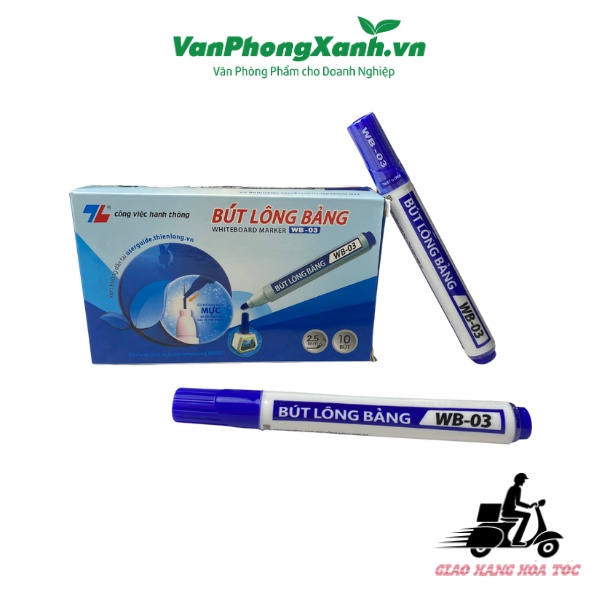 Bút lông dầu WB03 2.5mm - Xanh/Đỏ/Đen