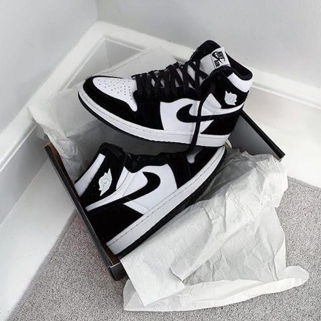 Giày thể thao JD1 cổ cao đen trắng ⚡️𝐅𝐑𝐄𝐄 𝐒𝐇𝐈𝐏⚡️ Giày Sneaker Jordan 1 Panda high đen trắng trẻ trung nam nữ