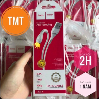 Cáp sạc nhanh cho IP/tablet táo Hoco X37 sạc nhanh 2.4A dài 1M-