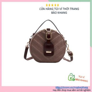 ❤[ ĐEO LÀ CHẤT]❤Túi xách nữ ,túi đeo chéo dáng tròn phối da  🔥  HÀNG CỰC CHẤT - GIÁ SIÊU HẤP DẪN  🔥