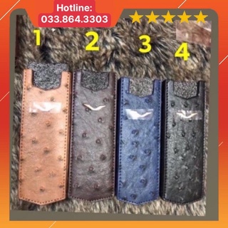 Bao da Vertu Singature S đứng không nắp da Đà Điểu cực đẹp
