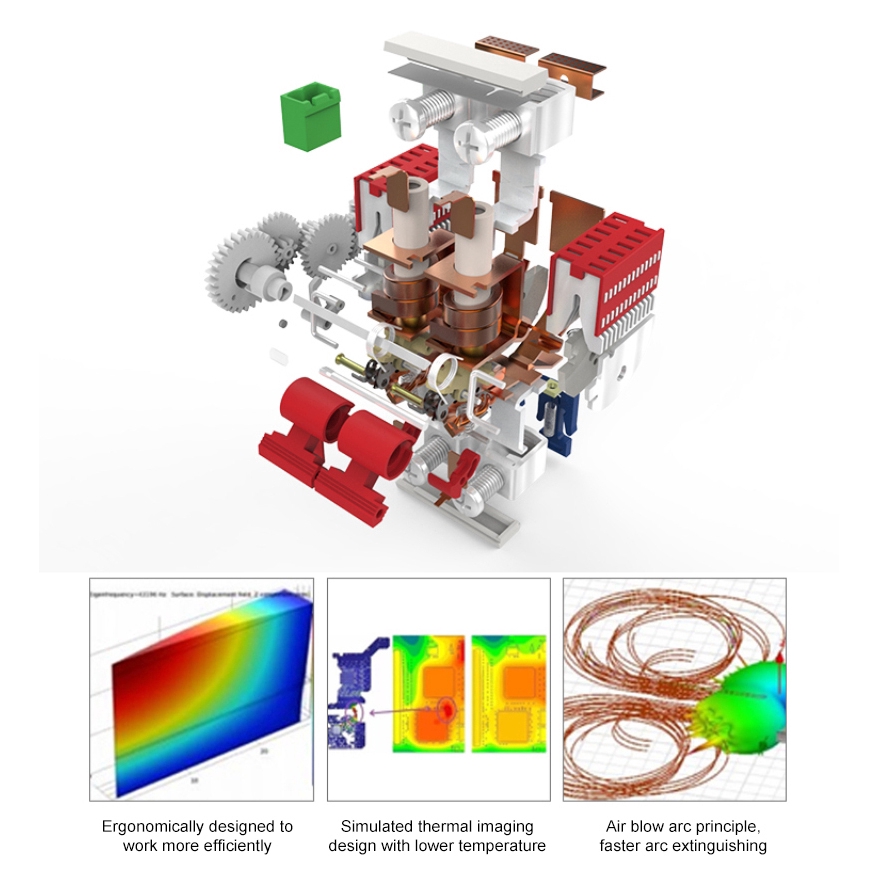 Smart WIFI Circuit Breaker 3P IoT Air Switch Smart Life/tuya Smart APP Control Support home | BigBuy360 - bigbuy360.vn