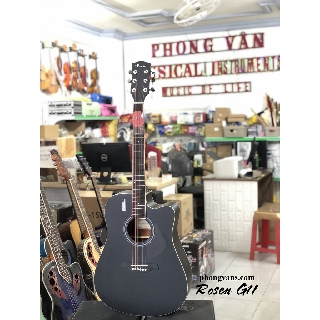 [Tặng kèm full phụ kiện] Đàn Guitar Acoustic Rosen G11 chính hãng màu đen
