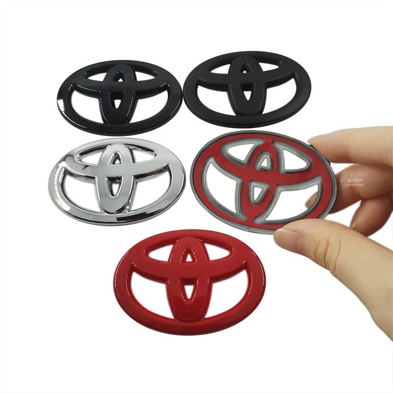 Miếng dán logo abs trang trí vô lăng xe hơi Toyota