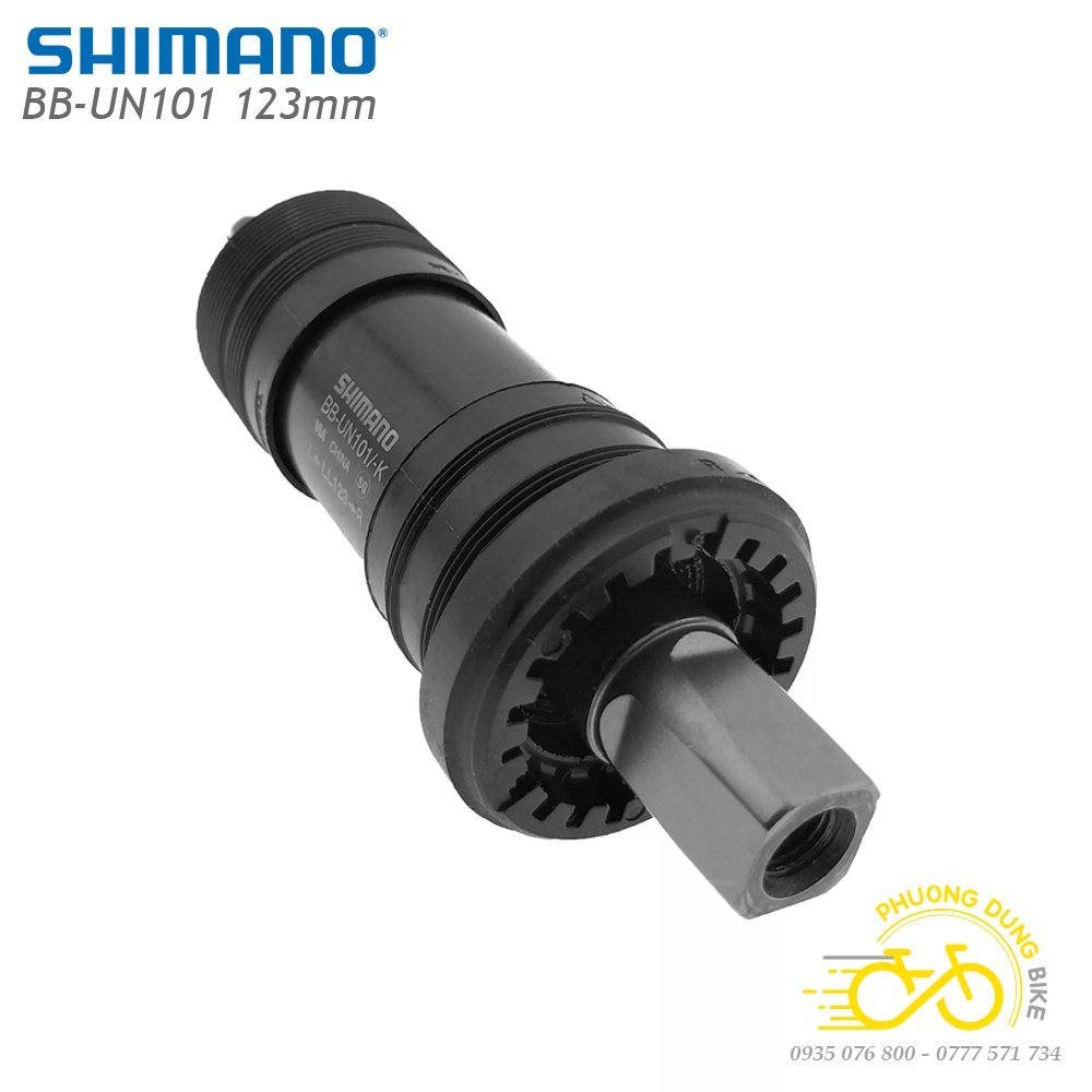 Trục giữa cốt vuông xe đạp SHIMANO BB-UN101 123mm