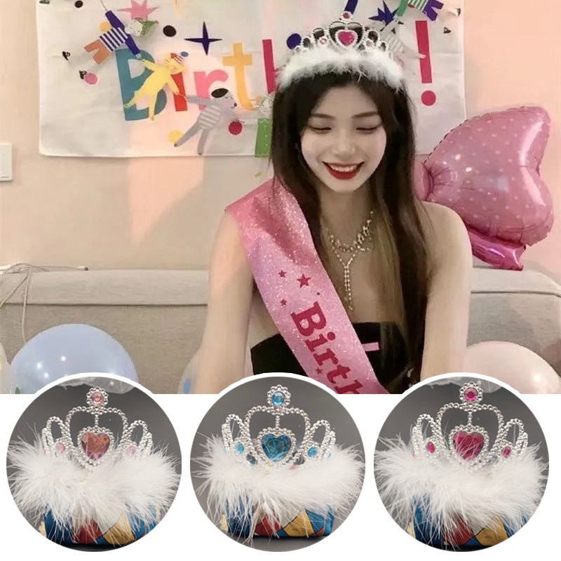 Băng đô hình vương miện công chúa cho tiệc sinh nhật