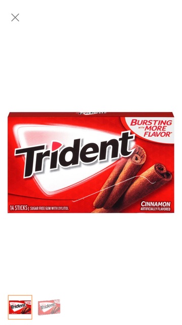 Kẹo Gum Trident nhập khẩu Mỹ ( hương quế)