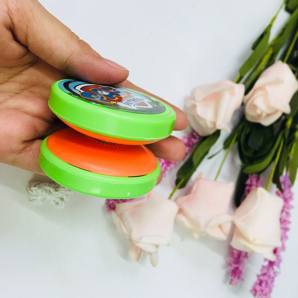 Đồ chơi con quay yoyo bằng nhựa, hình đội chó cứu hộ, đồ chơi giúp phát triển kĩ năng nhanh tay cho trẻ