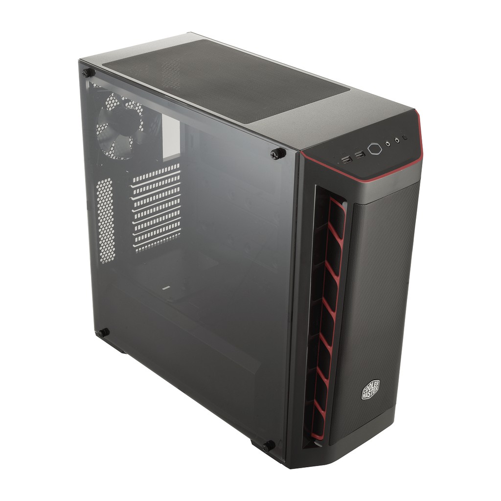 Vỏ Case Cooler Master MasterBox MB511 Red trim - Hàng Chính Hãng