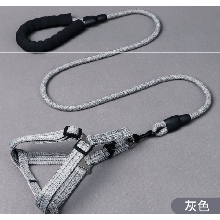 Dây Dắt Chó Đi Dạo Từ 3 Đến Trên 20kg - Tay Cầm + Đai Yếm