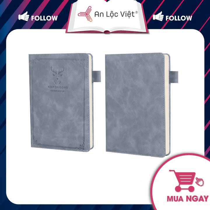 Sổ Tay Ghi Chép A5 Bìa Da In Logo Đầu Hươu GB25-13  Nhiều Màu Lựa Chọn