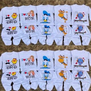 Combo 5 Bộ mông thú dài tay cho bé