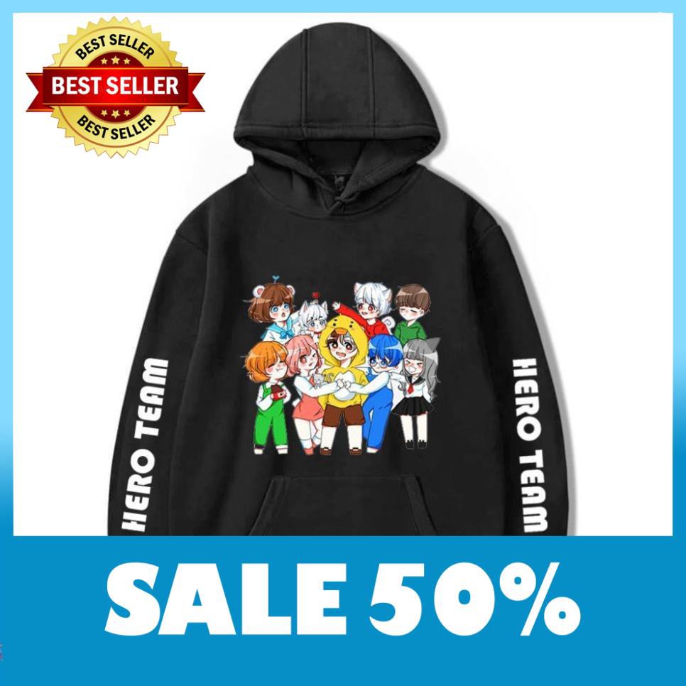 BST áo Hoodie Hero Team - Mini World - MineCraft cực chất - có size trẻ em