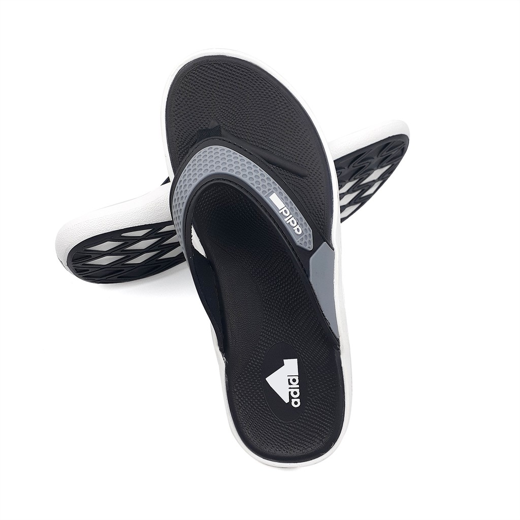 Dép nam xỏ ngón bàm sàn quai cao su dẻo Kiểu dáng thể thao K097 màu Đen trắng